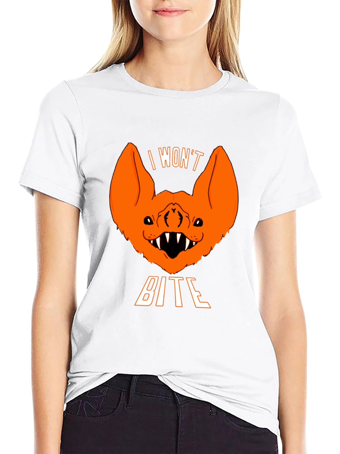 Halloween Bat T-Shirt - I Wont Bite