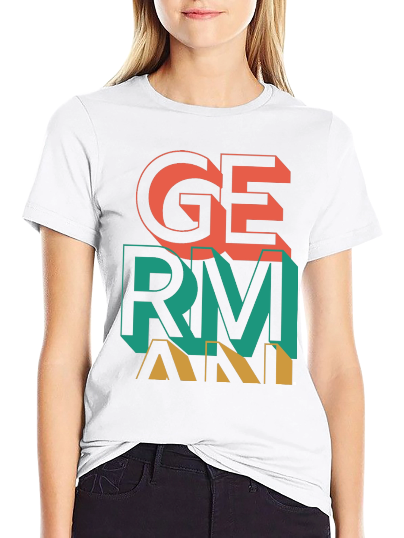 Germany Graphic Print Crew Neck T-Shirt