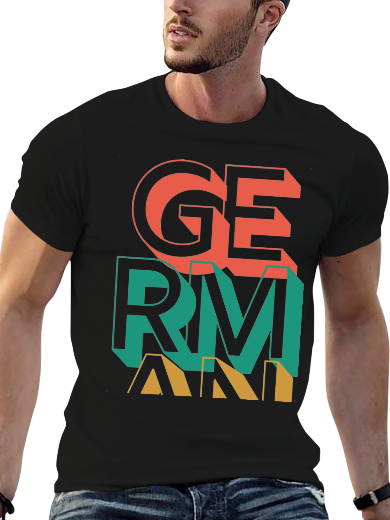 Germany Graphic Print Crew Neck T-Shirt