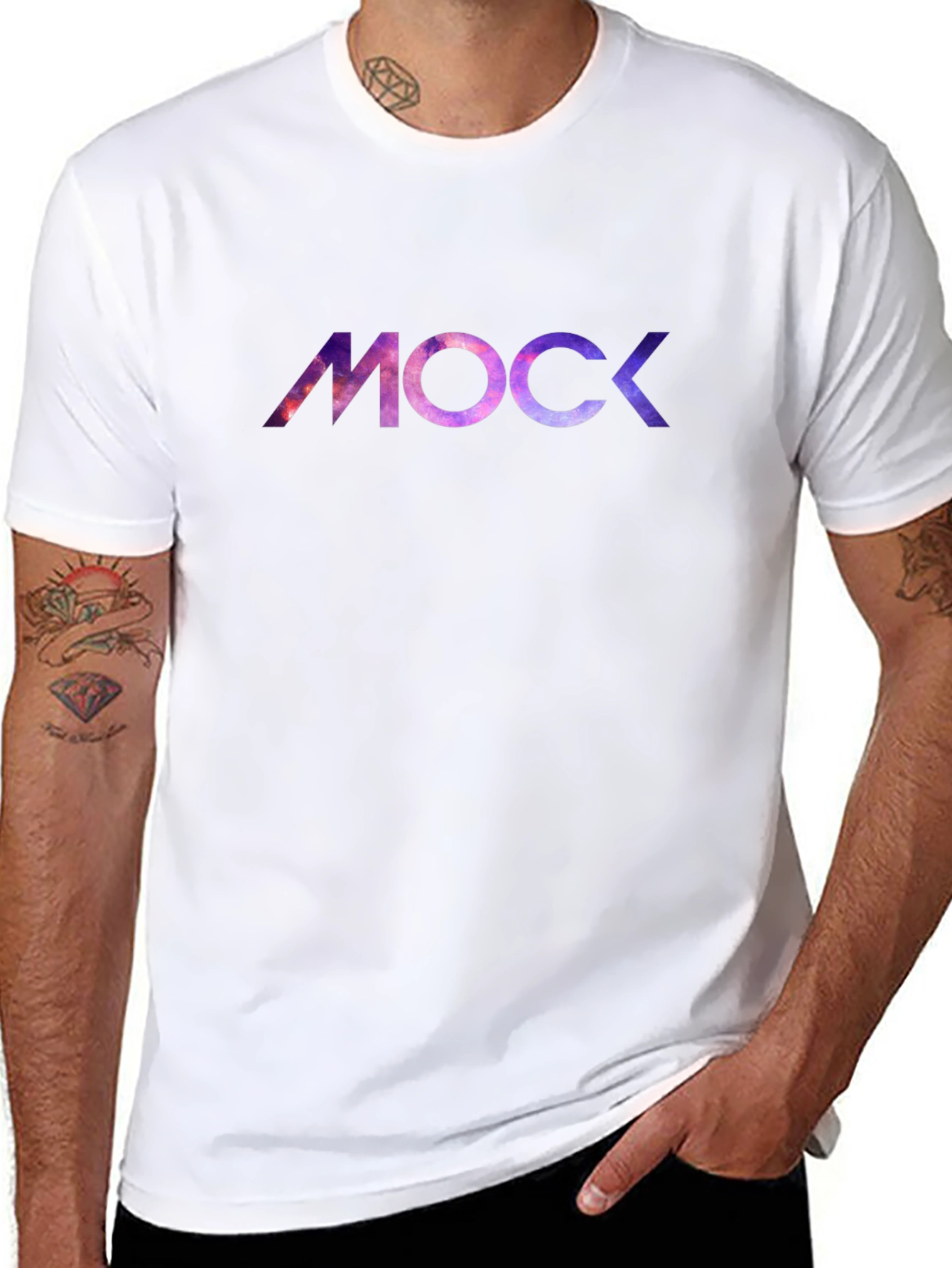 Galaxy Mock T-Shirt - Cosmic Design