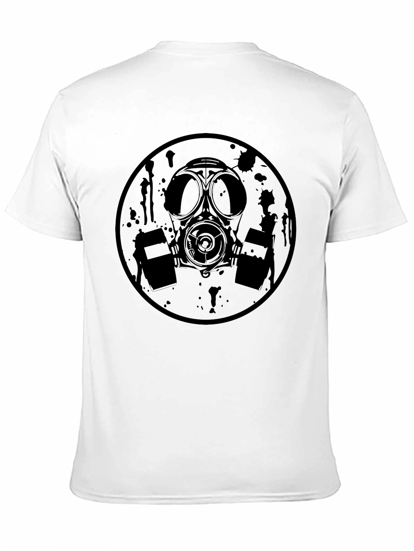 Gas Mask Graphic Print T-Shirt - Bold Statement Tee