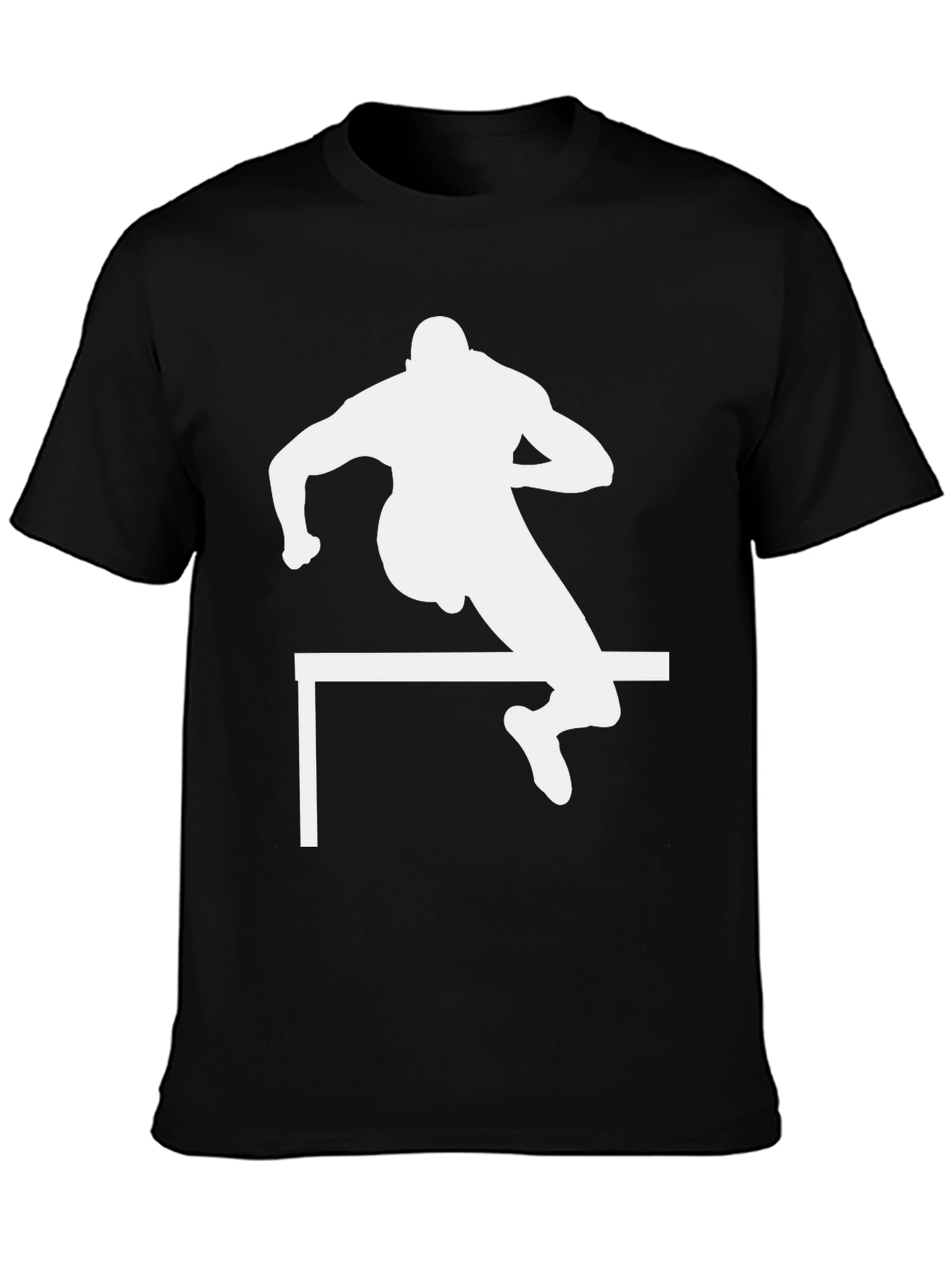 Athlete Hurdle Black T-Shirt
