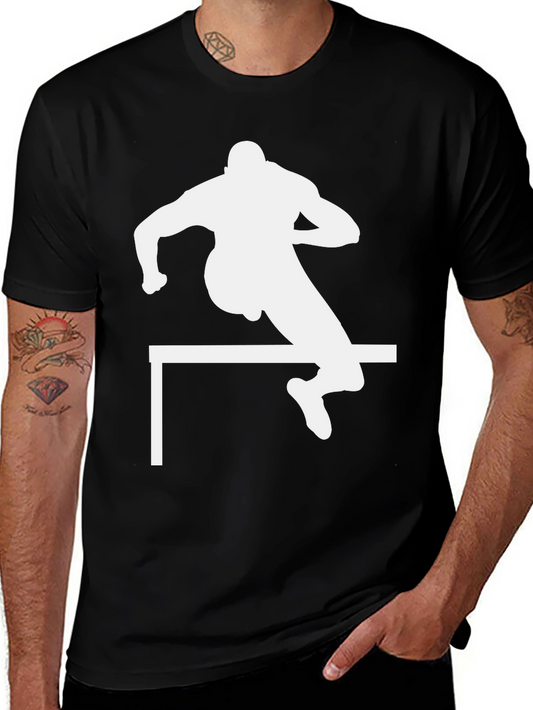 Athlete Hurdle Black T-Shirt