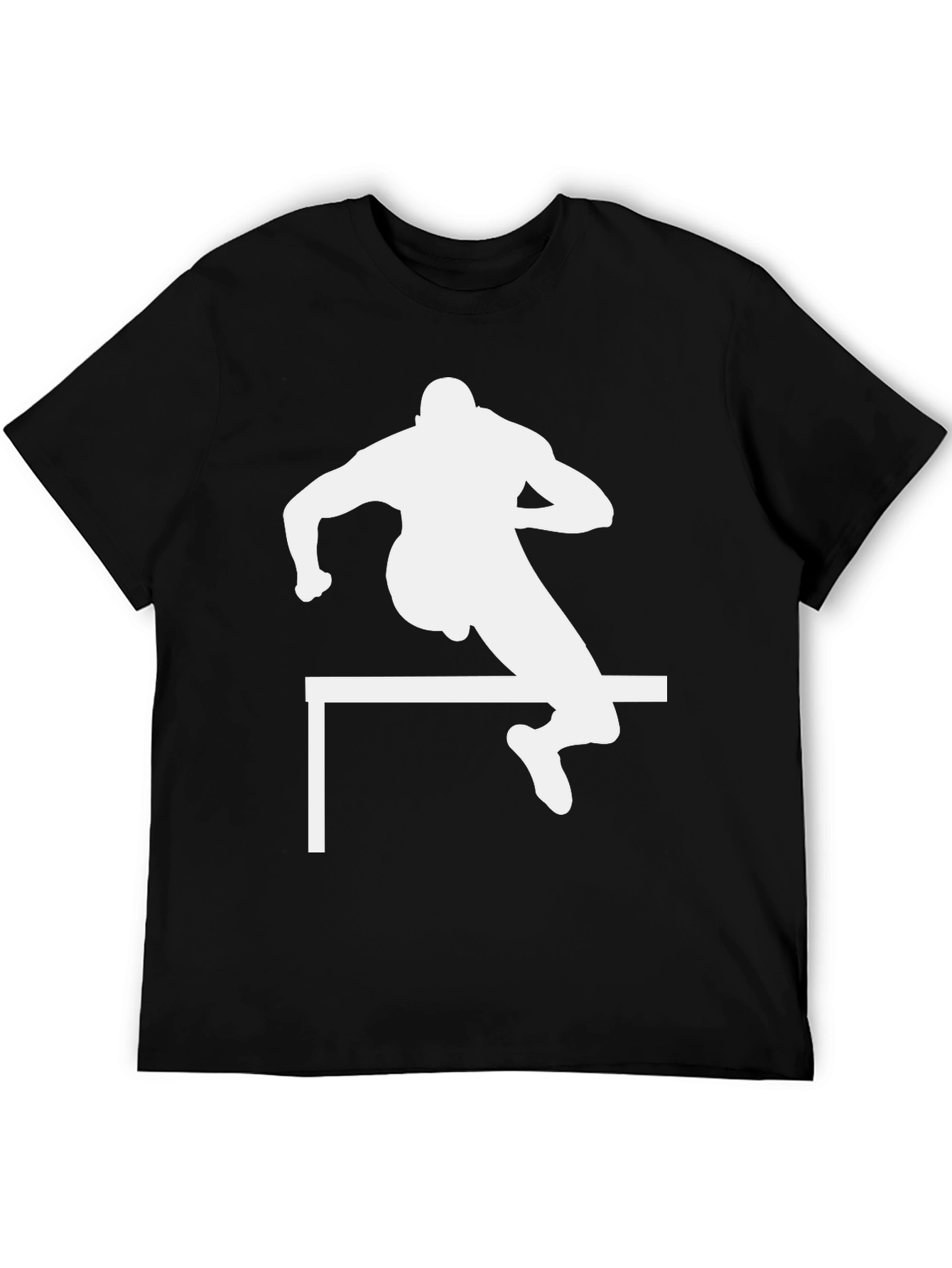 Athlete Hurdle Black T-Shirt