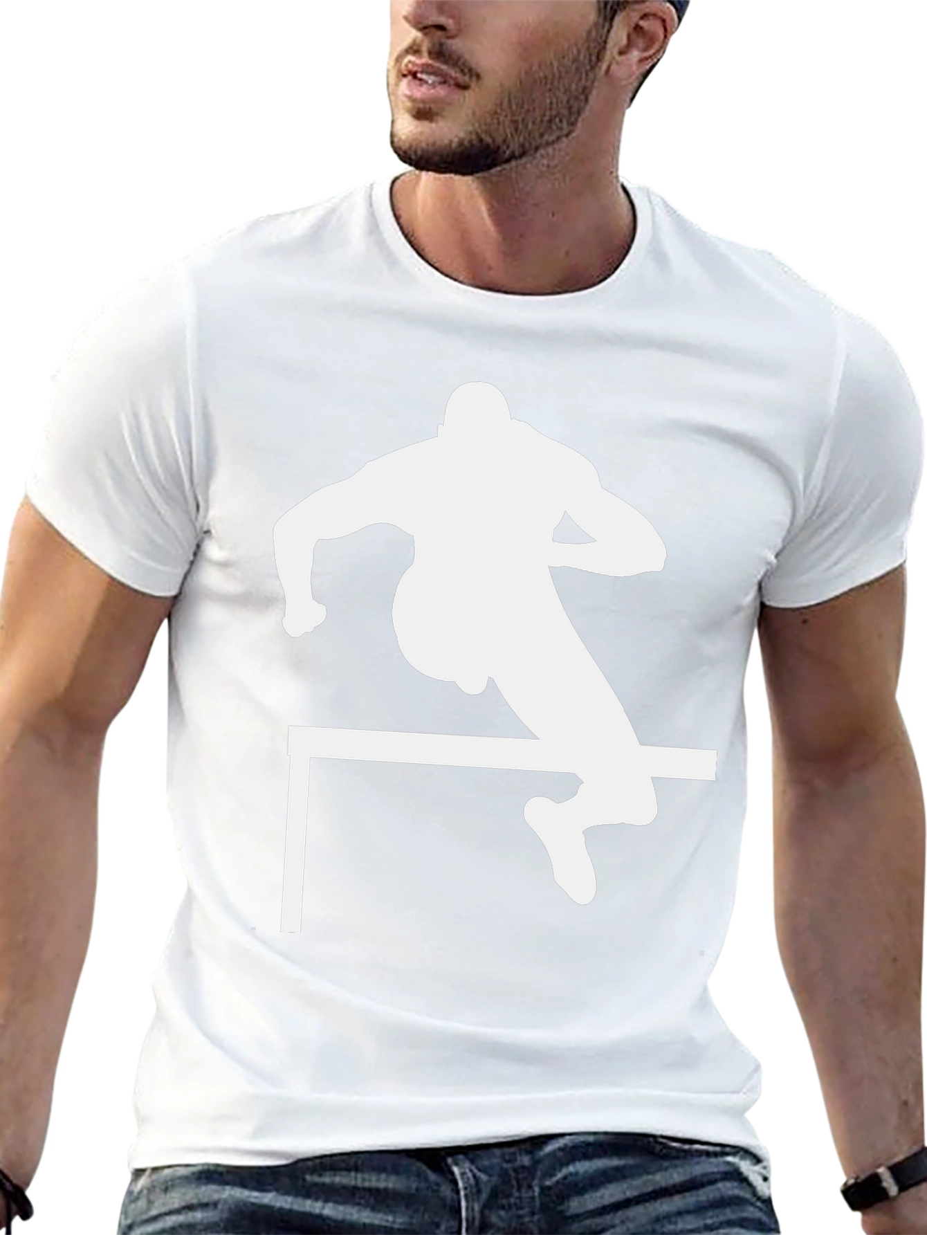 Athlete Hurdle Black T-Shirt