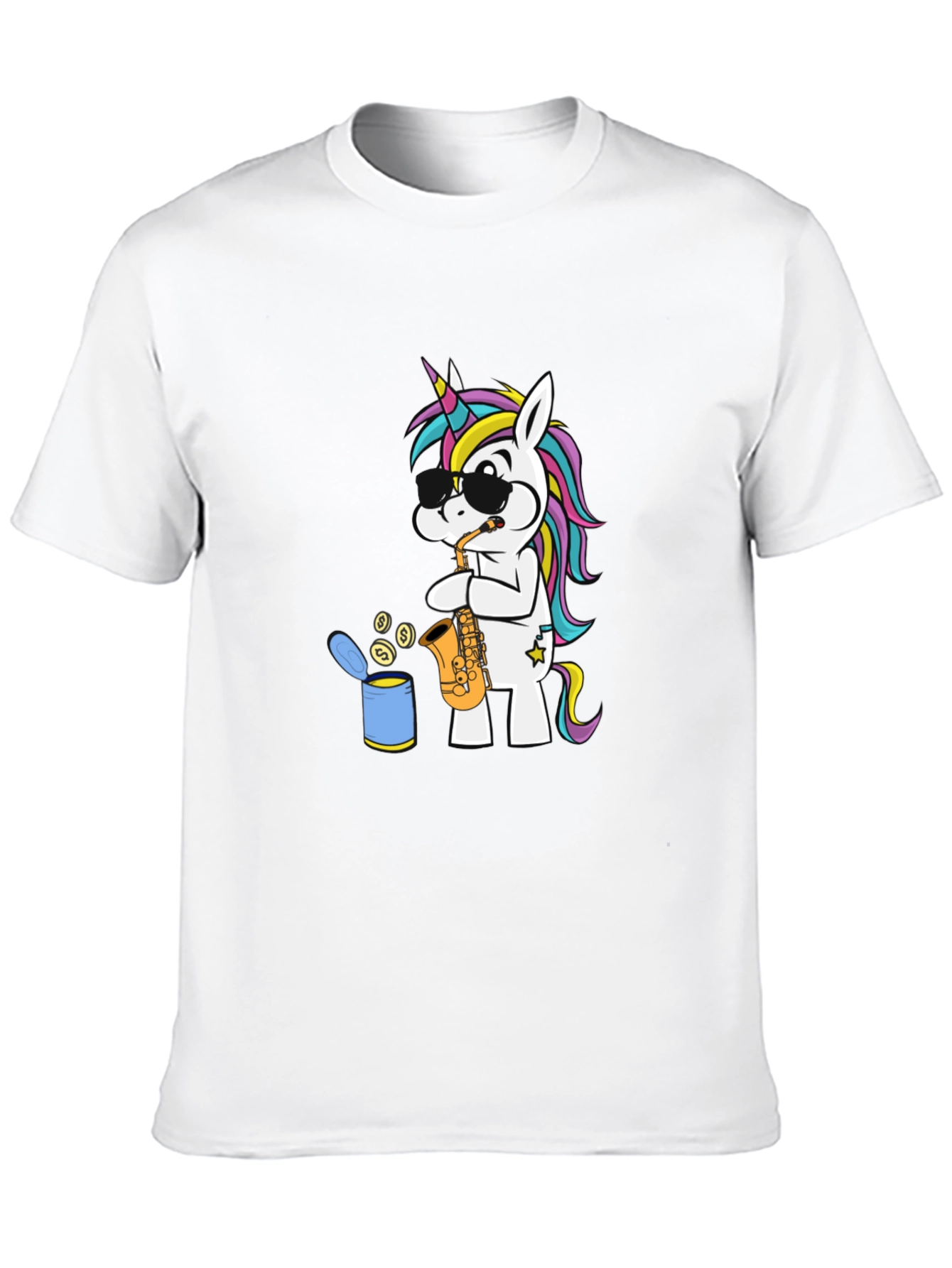 Unicorn Sax Player Graphic Tee