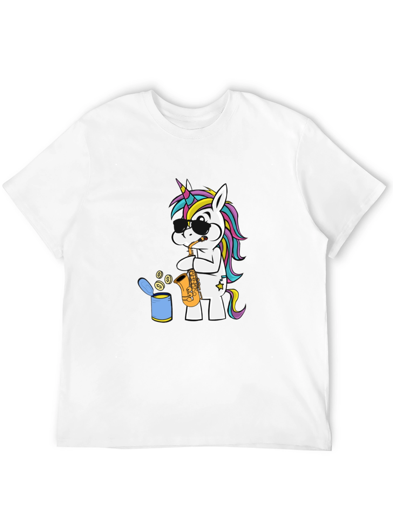 Unicorn Sax Player Graphic Tee