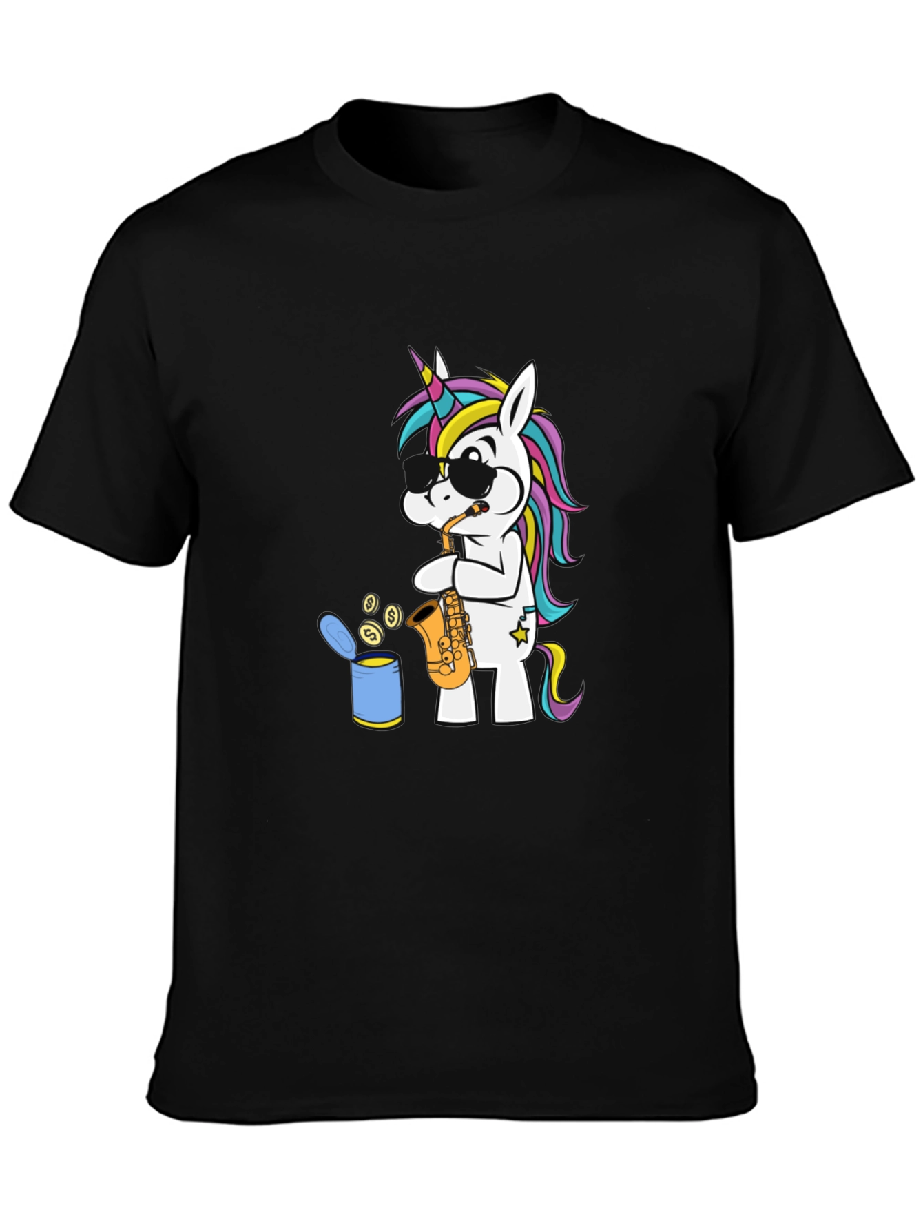Unicorn Sax Player Graphic Tee