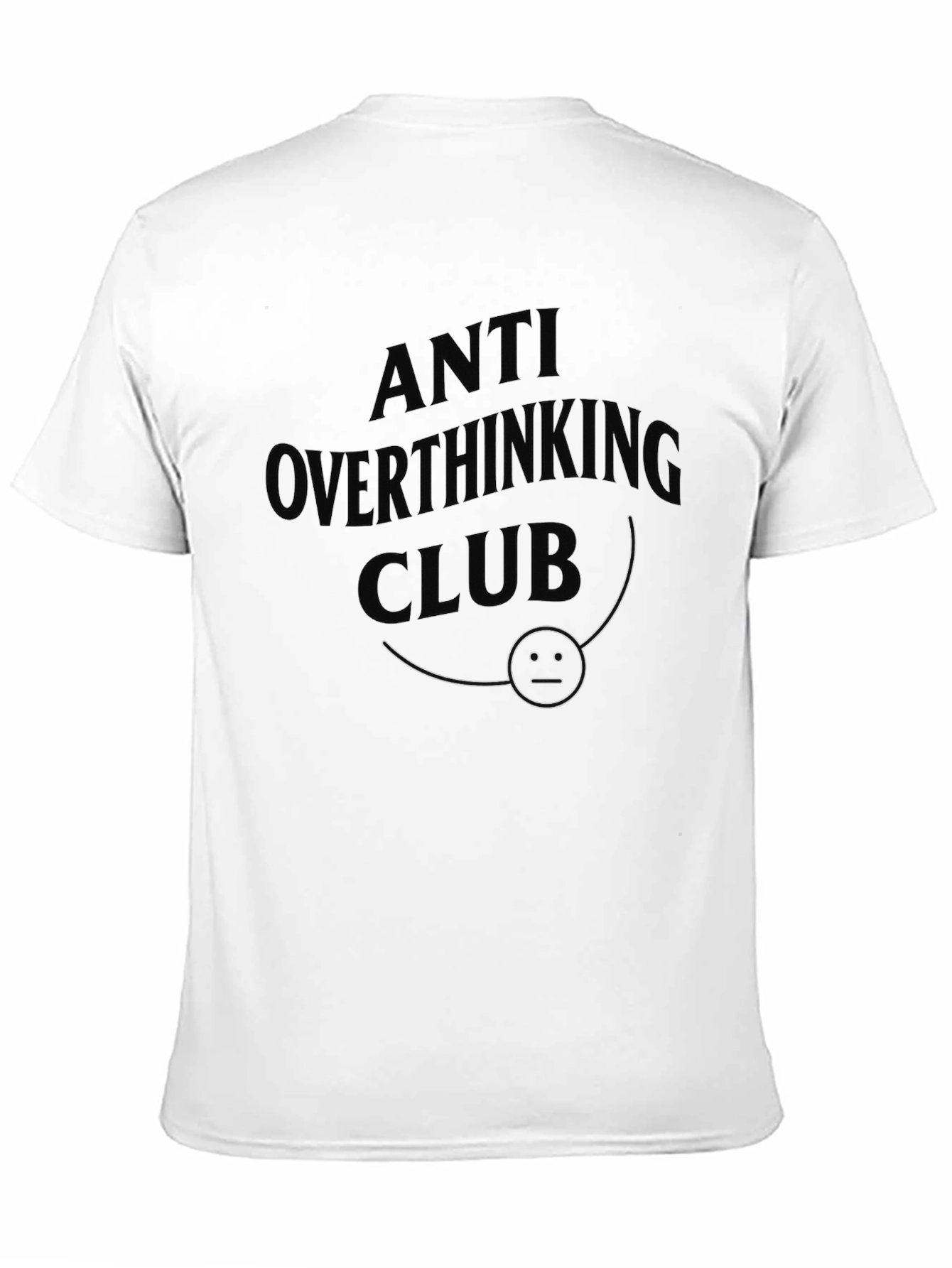Anti Overthinking Club T-Shirt - Black Graphic Tee