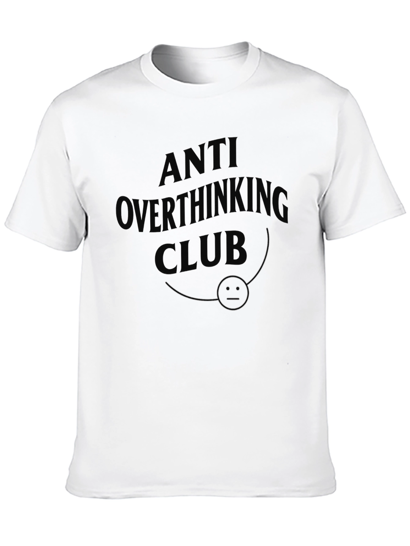 Anti Overthinking Club T-Shirt - Black Graphic Tee