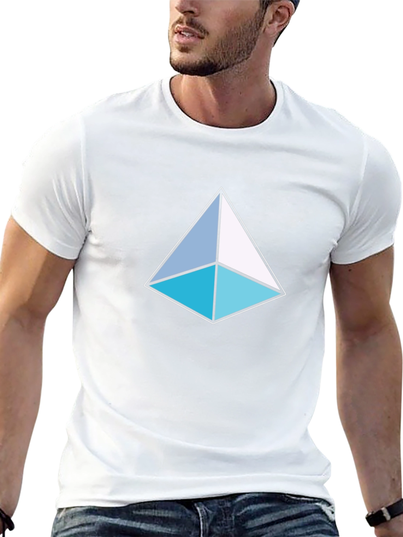 Geometric Triangle T-Shirt - Modern Design