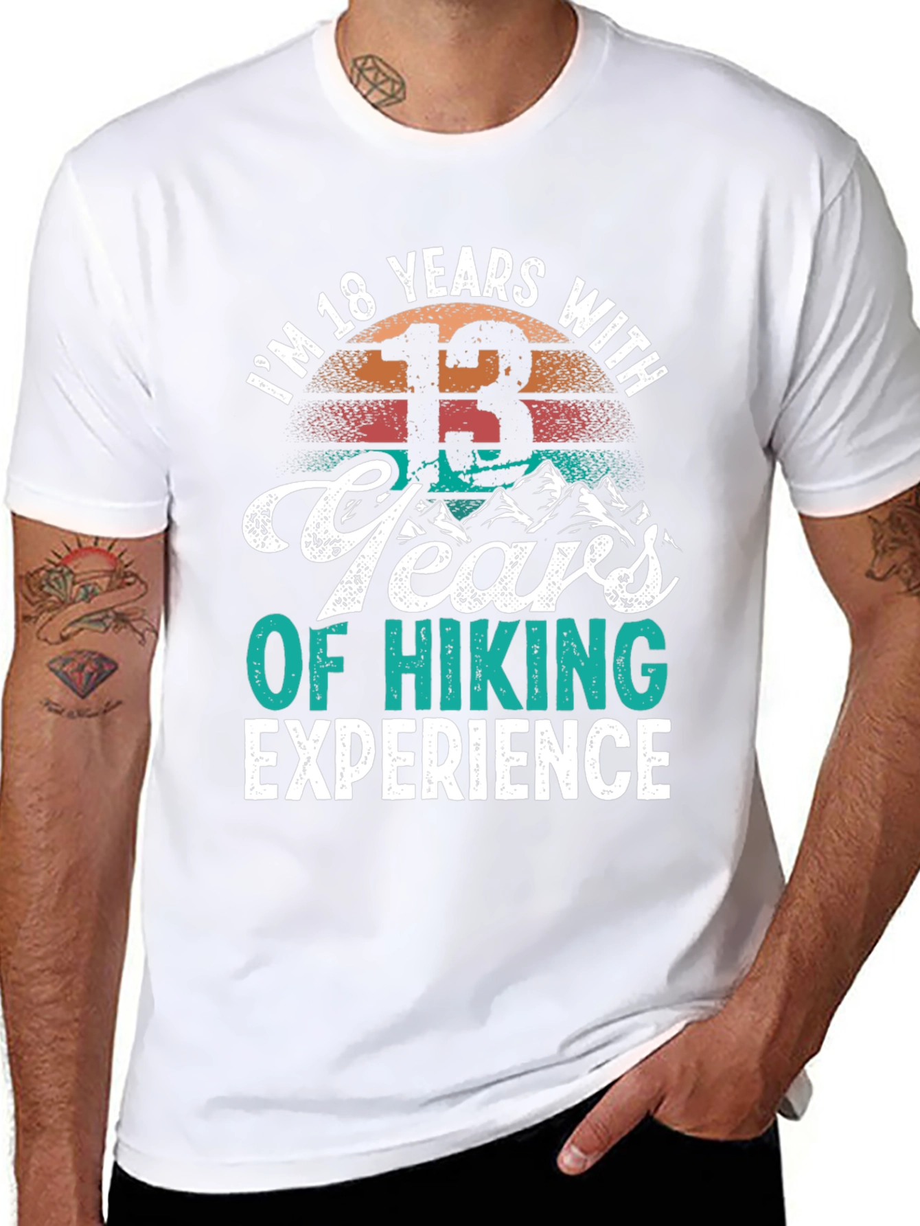 18 Years Old Hiking T-Shirt - Hiker Gift
