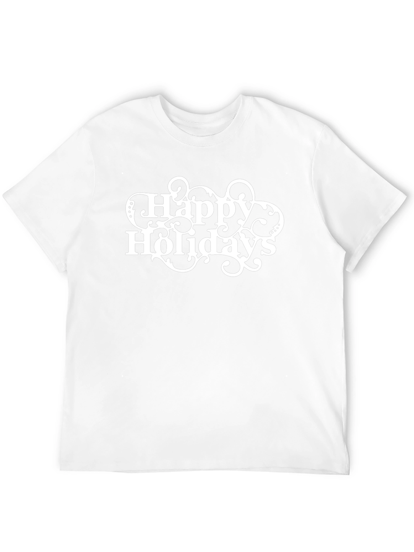 Happy Holidays Graphic Tee - Black
