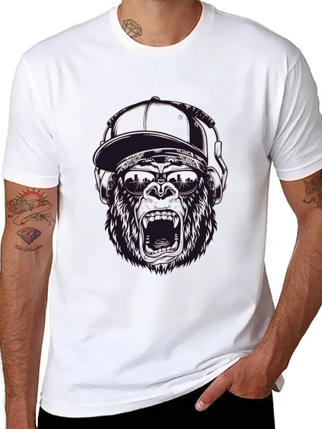 Graphic Gorilla T-Shirt - Urban Style