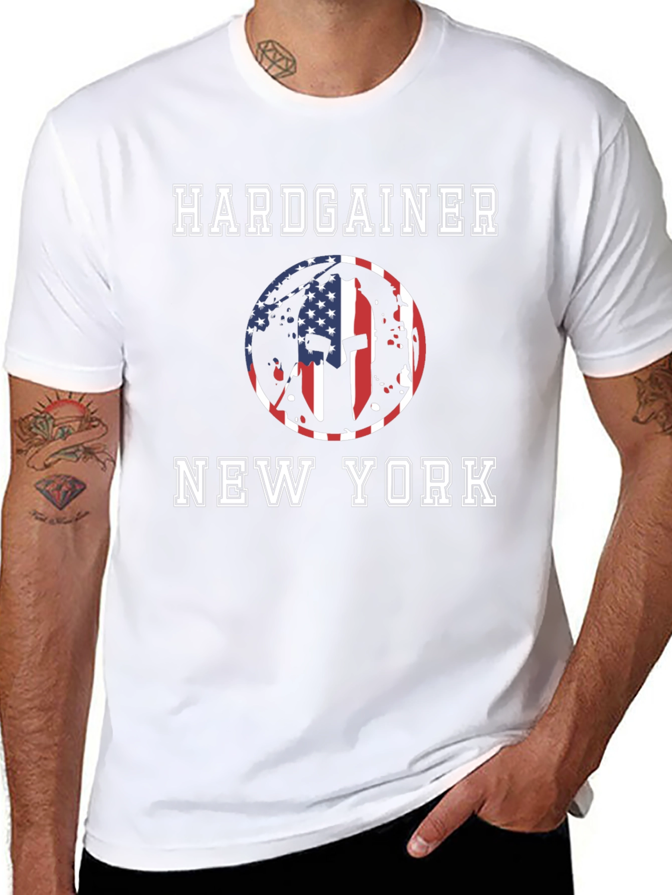 Hardgainer New York Patriotic Spartan T-Shirt