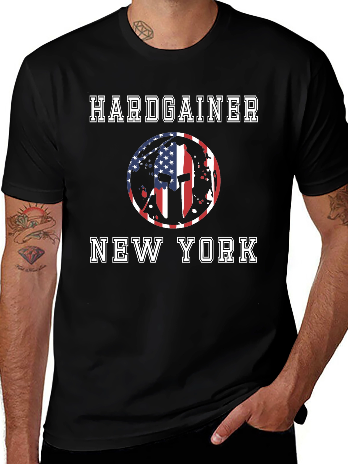 Hardgainer New York Patriotic Spartan T-Shirt