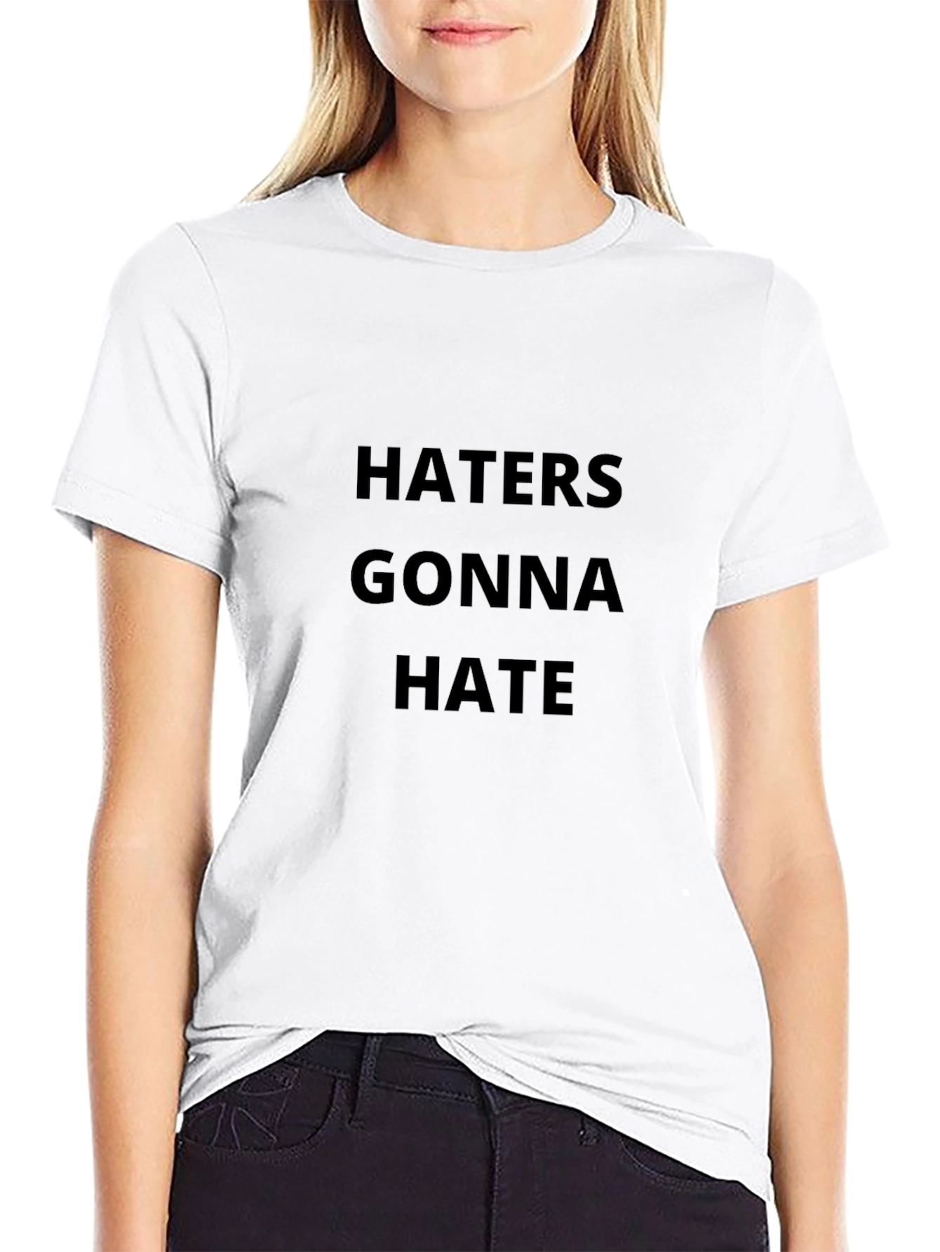 Haters Gonna Hate Black Graphic Tee