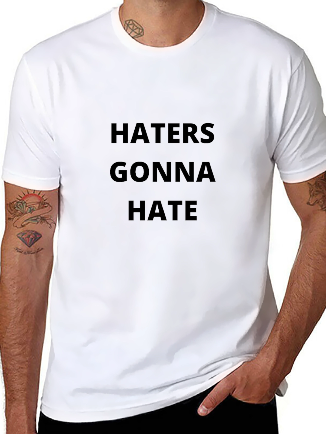Haters Gonna Hate Black Graphic Tee
