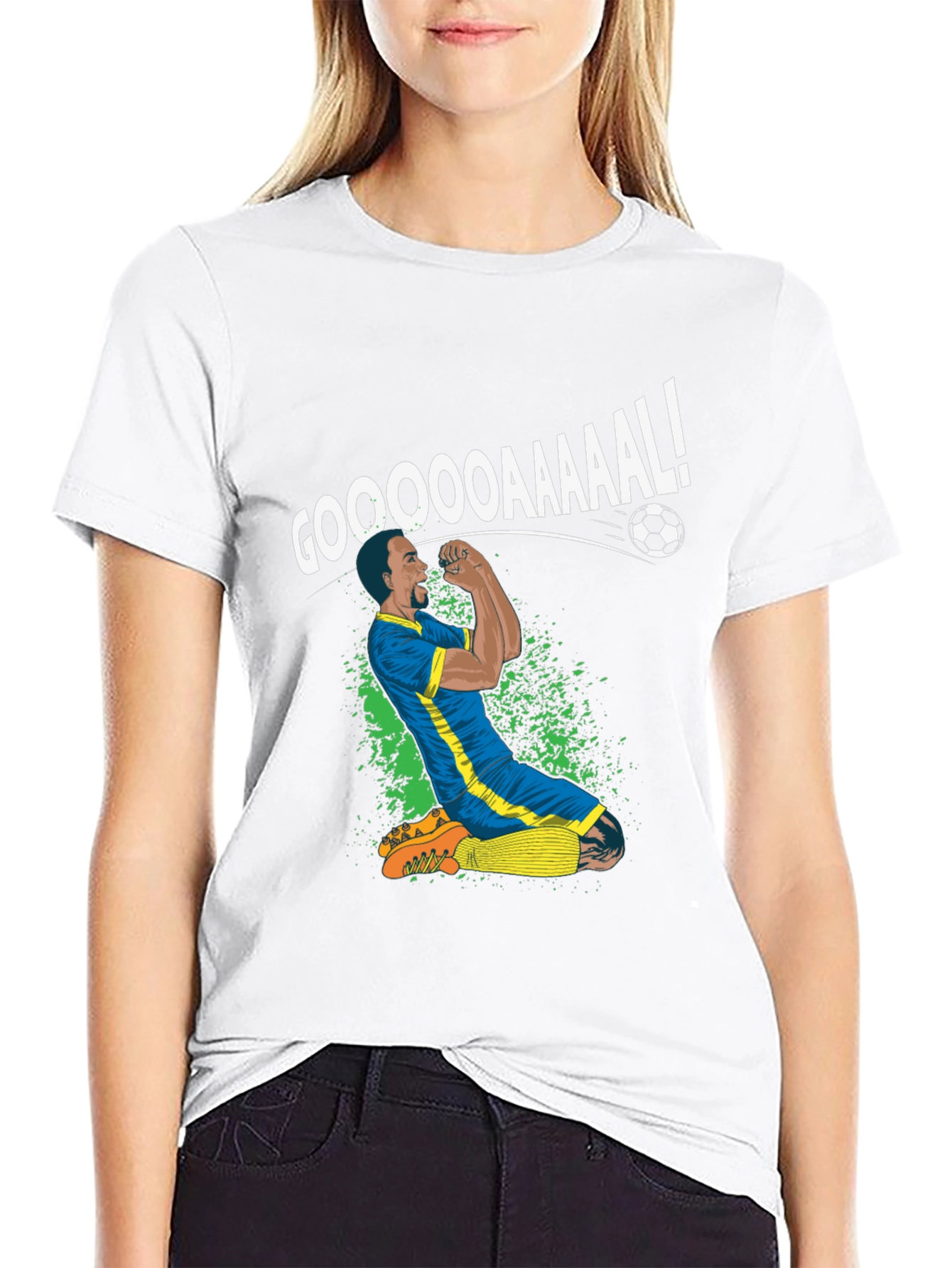GOOOOAAL! Soccer Celebration Graphic Tee