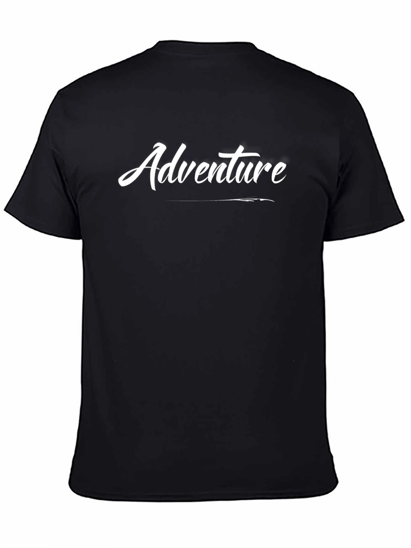 Adventure Black Graphic Tee for Explorers