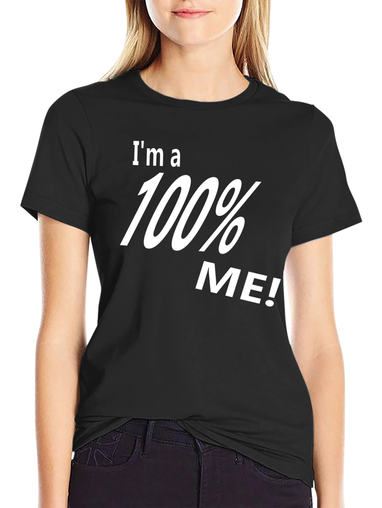 100% Me! Graphic Black T-Shirt - Unisex