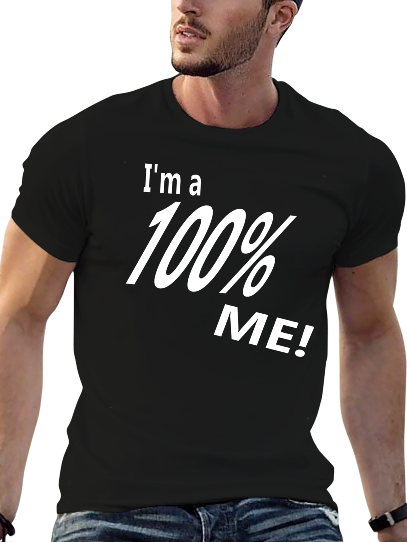 100% Me! Graphic Black T-Shirt - Unisex