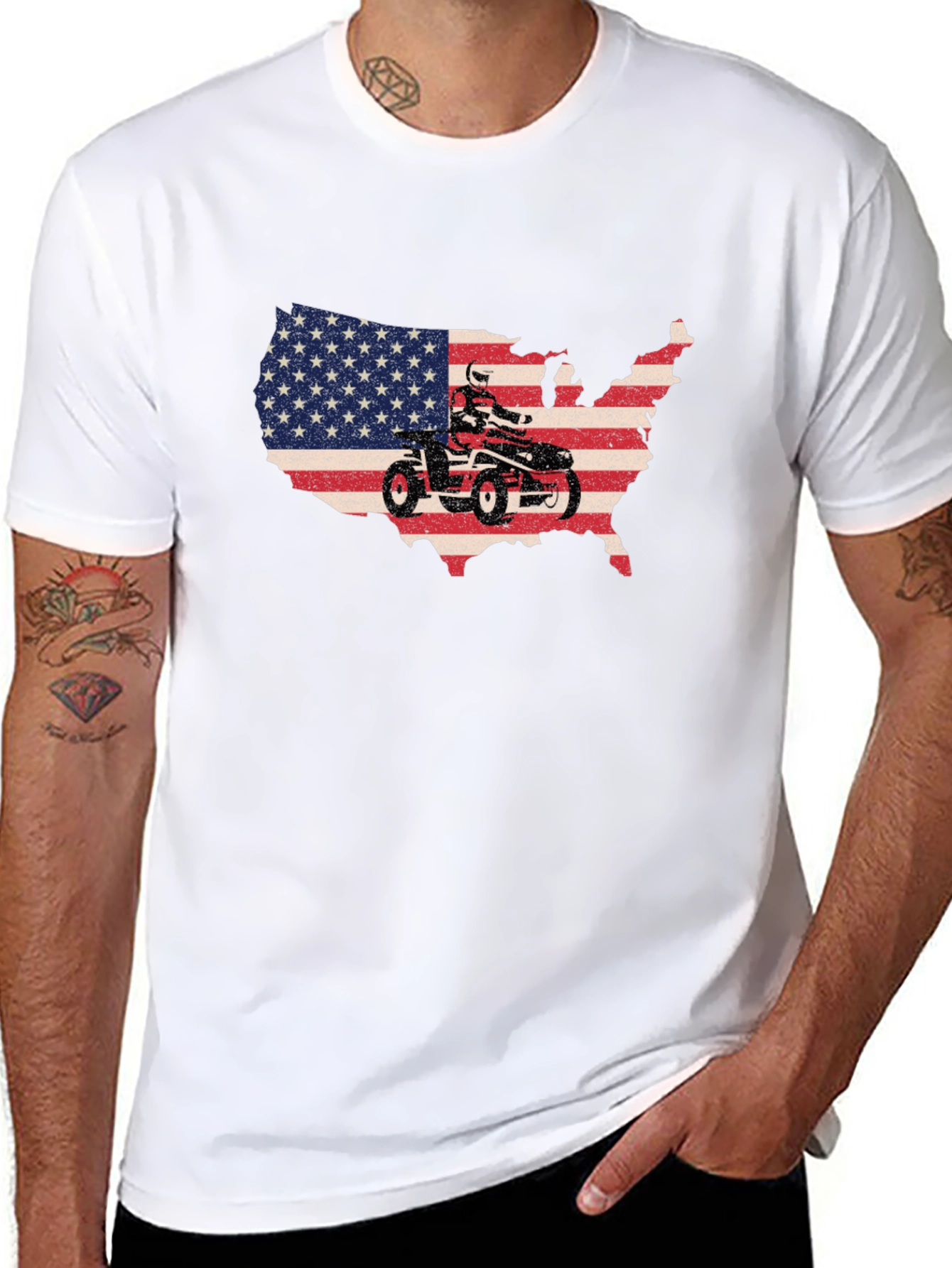 ATV USA Flag T-Shirt