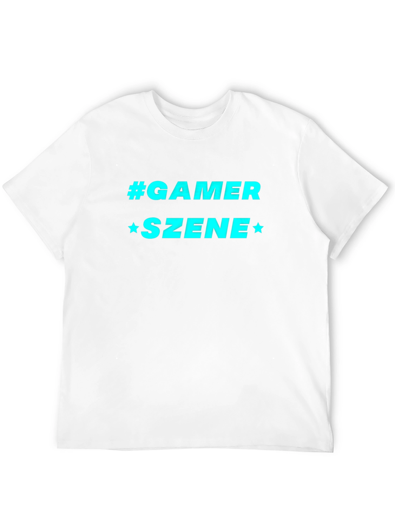 Gamer Szene Graphic Tee - Black Cotton Blend T-Shirt