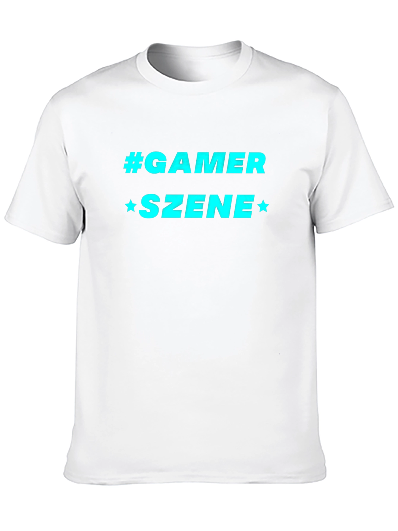Gamer Szene Graphic Tee - Black Cotton Blend T-Shirt