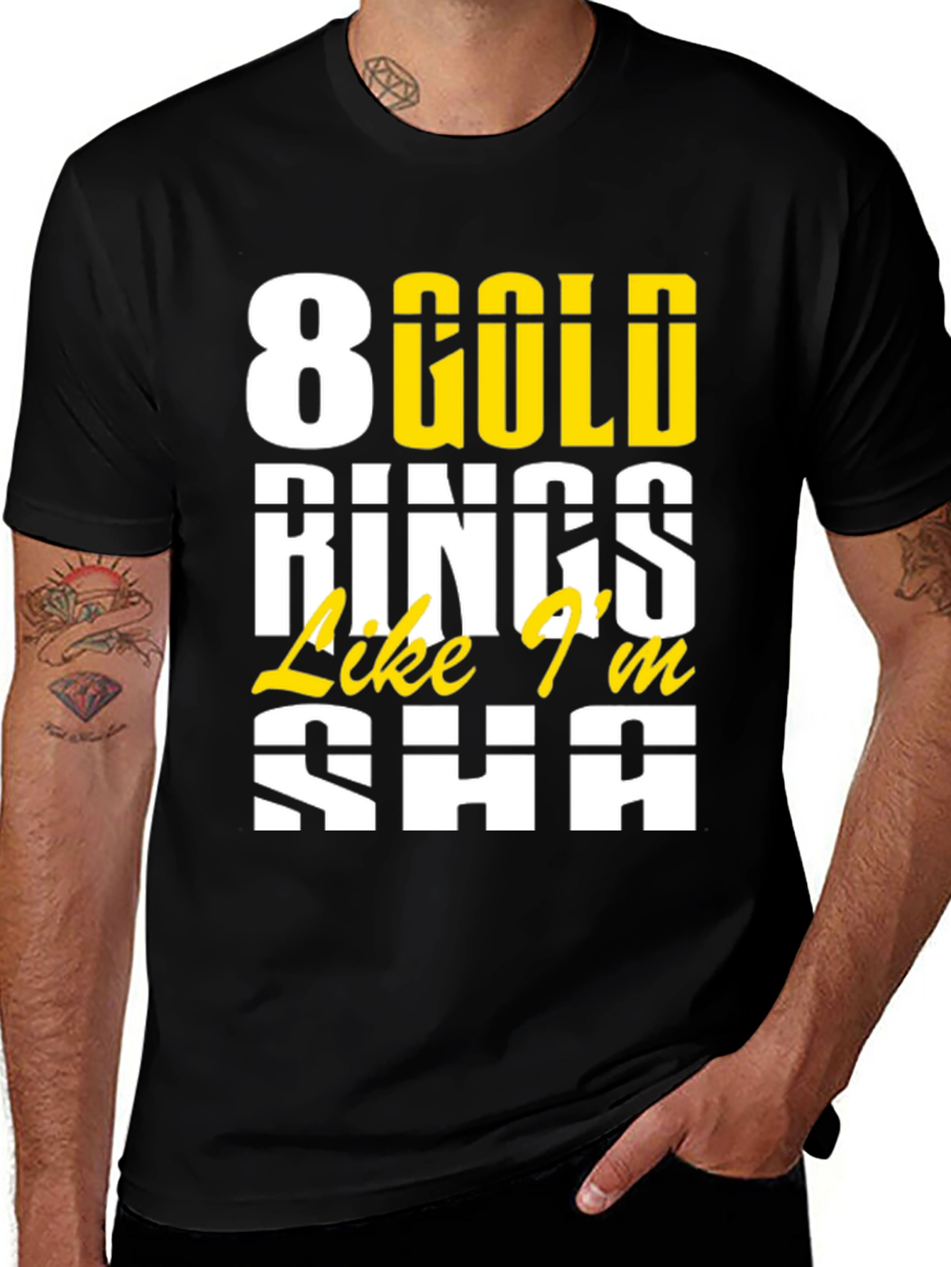 8 Gold Rings T-Shirt