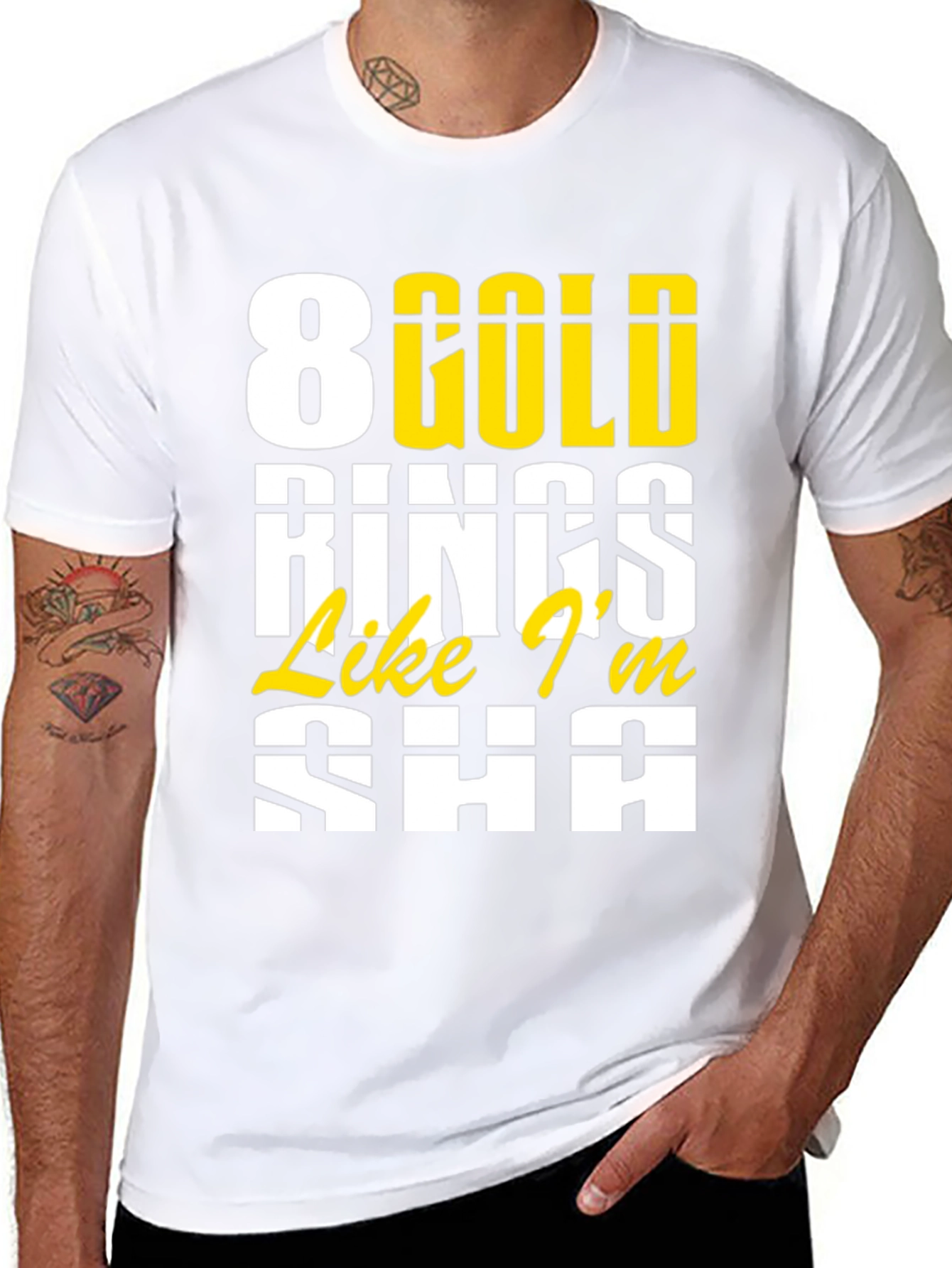 8 Gold Rings T-Shirt