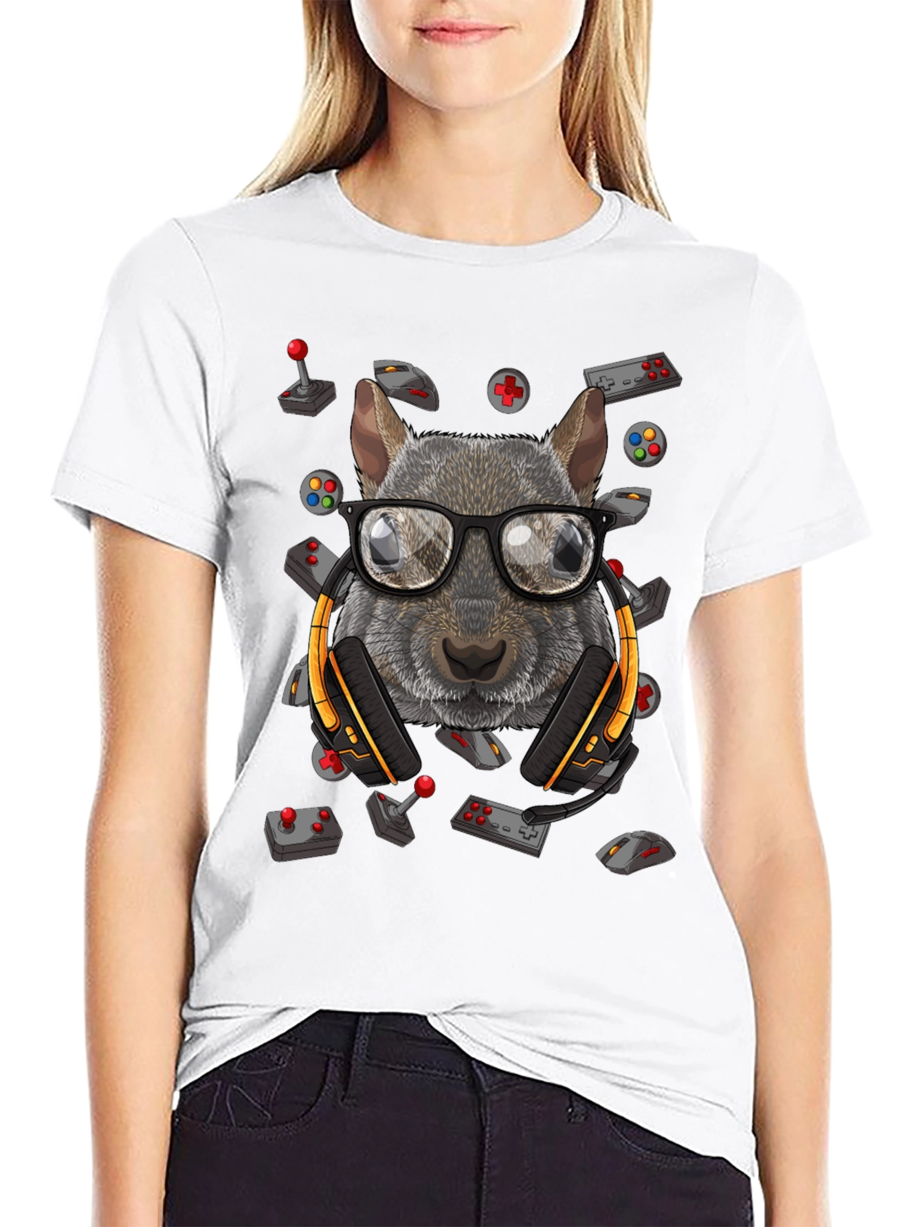 Gamer Squirrel T-Shirt - Geek Chic Apparel