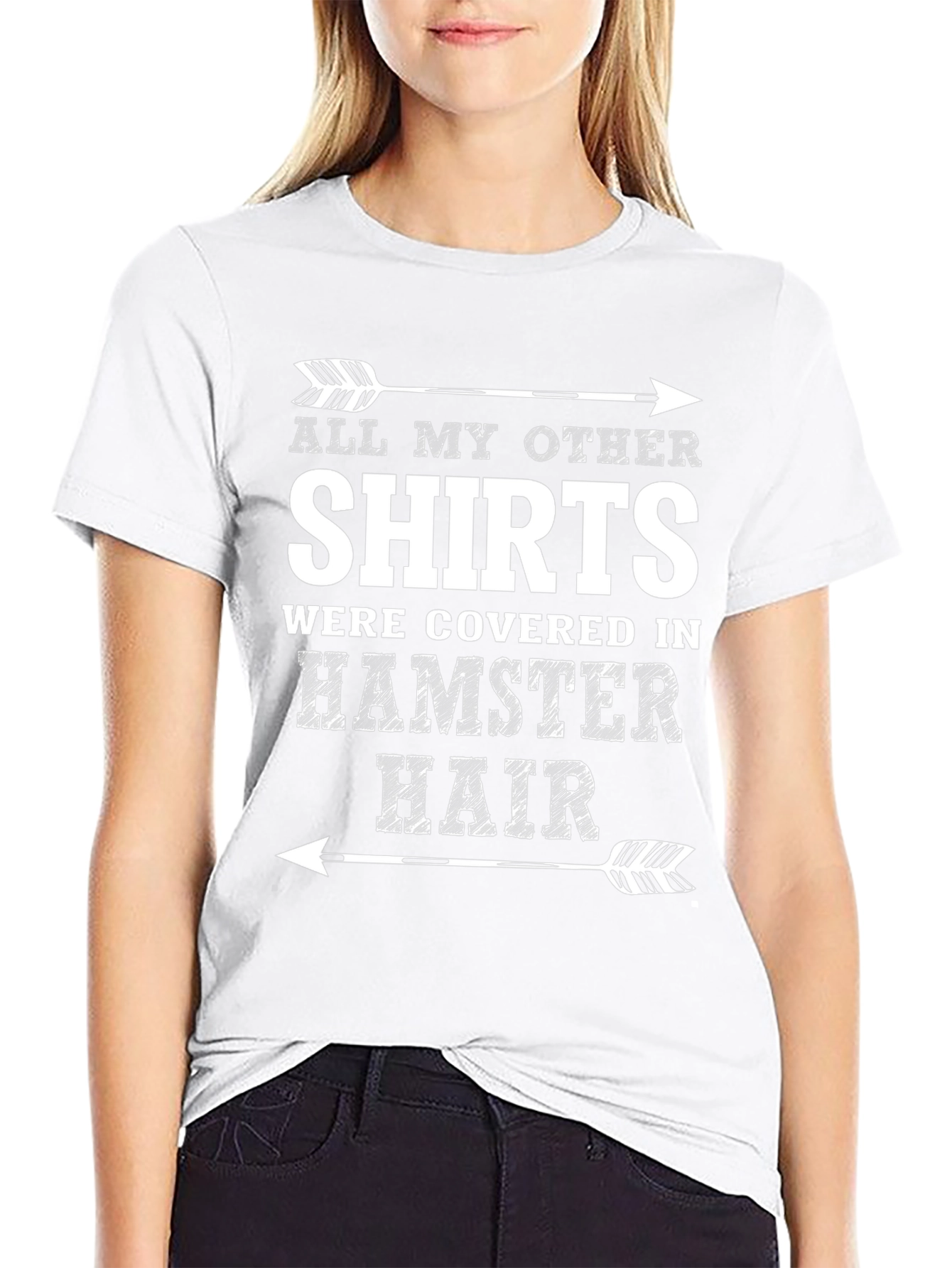 Hamster Hair T-Shirt - Funny Pet Owner Tee