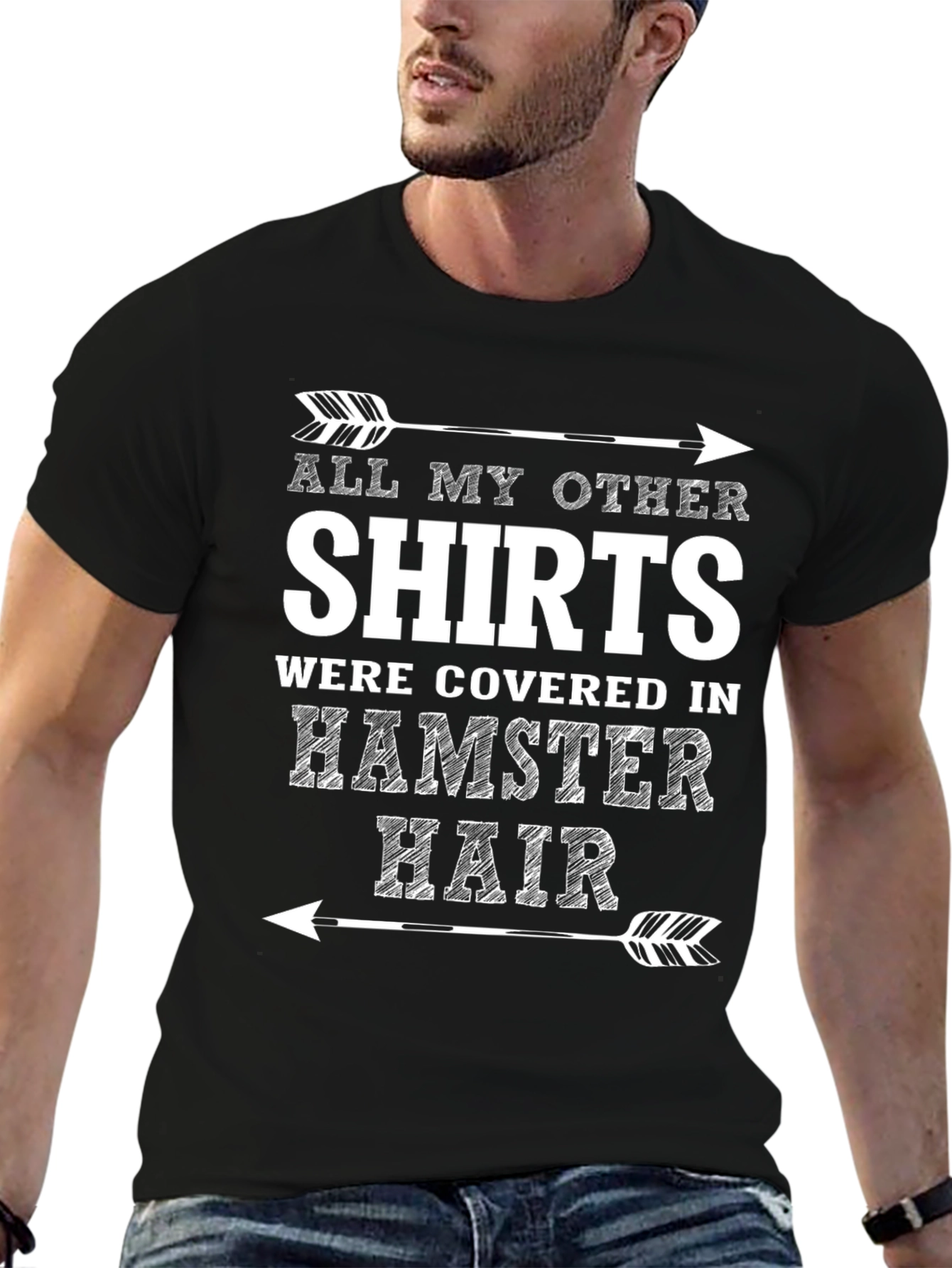 Hamster Hair T-Shirt - Funny Pet Owner Tee