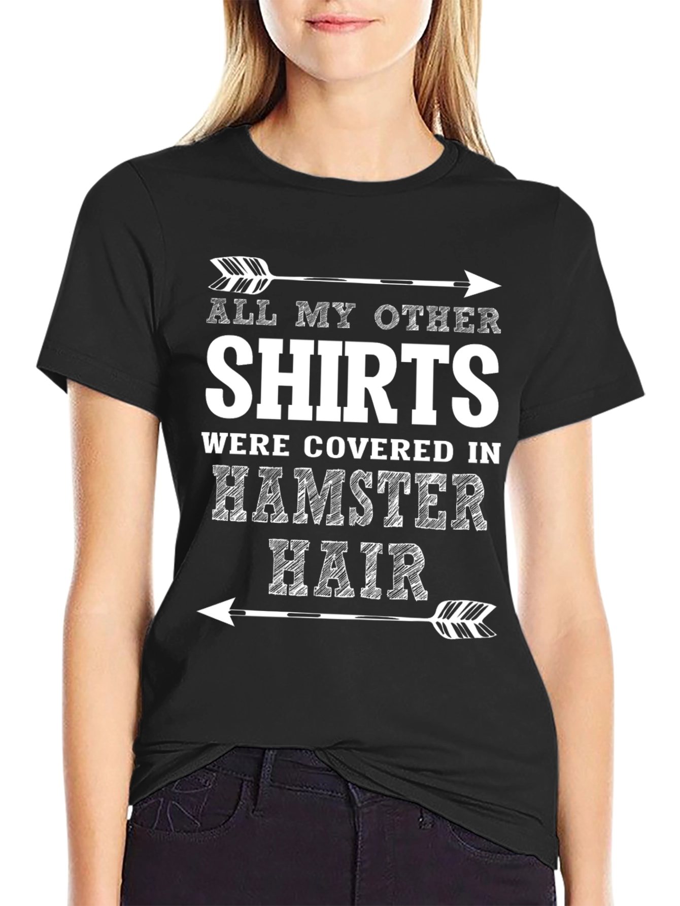 Hamster Hair T-Shirt - Funny Pet Owner Tee