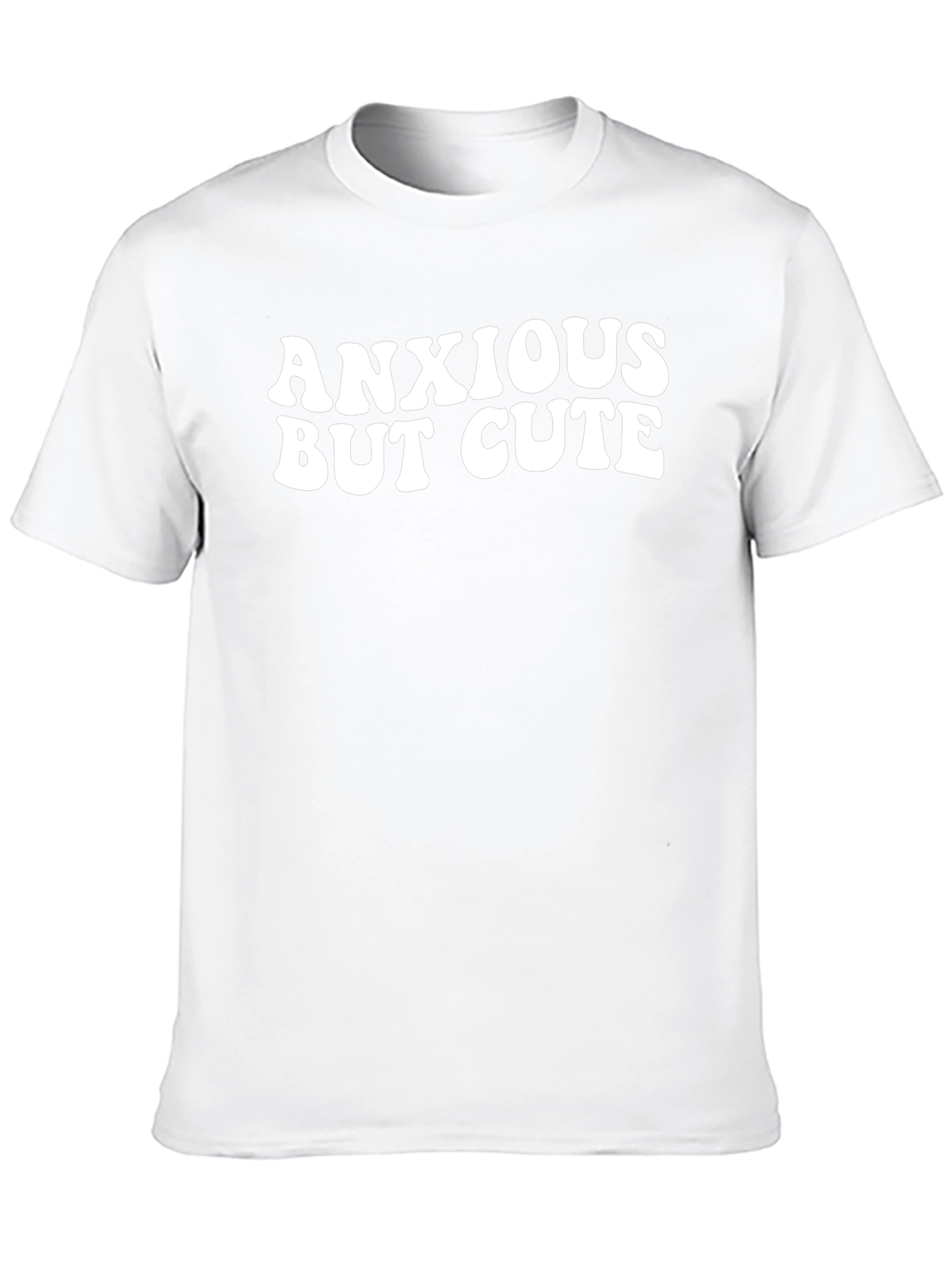 Anxious But Cute Black Graphic Tee