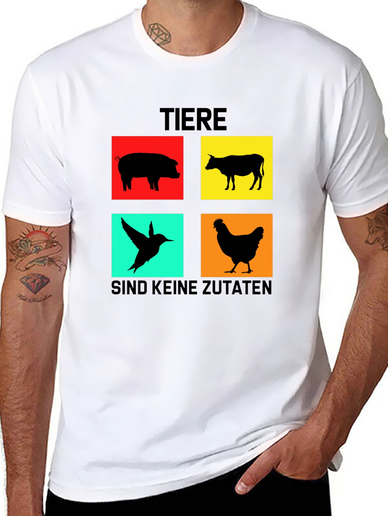 Animals Not Ingredients Graphic T-Shirt
