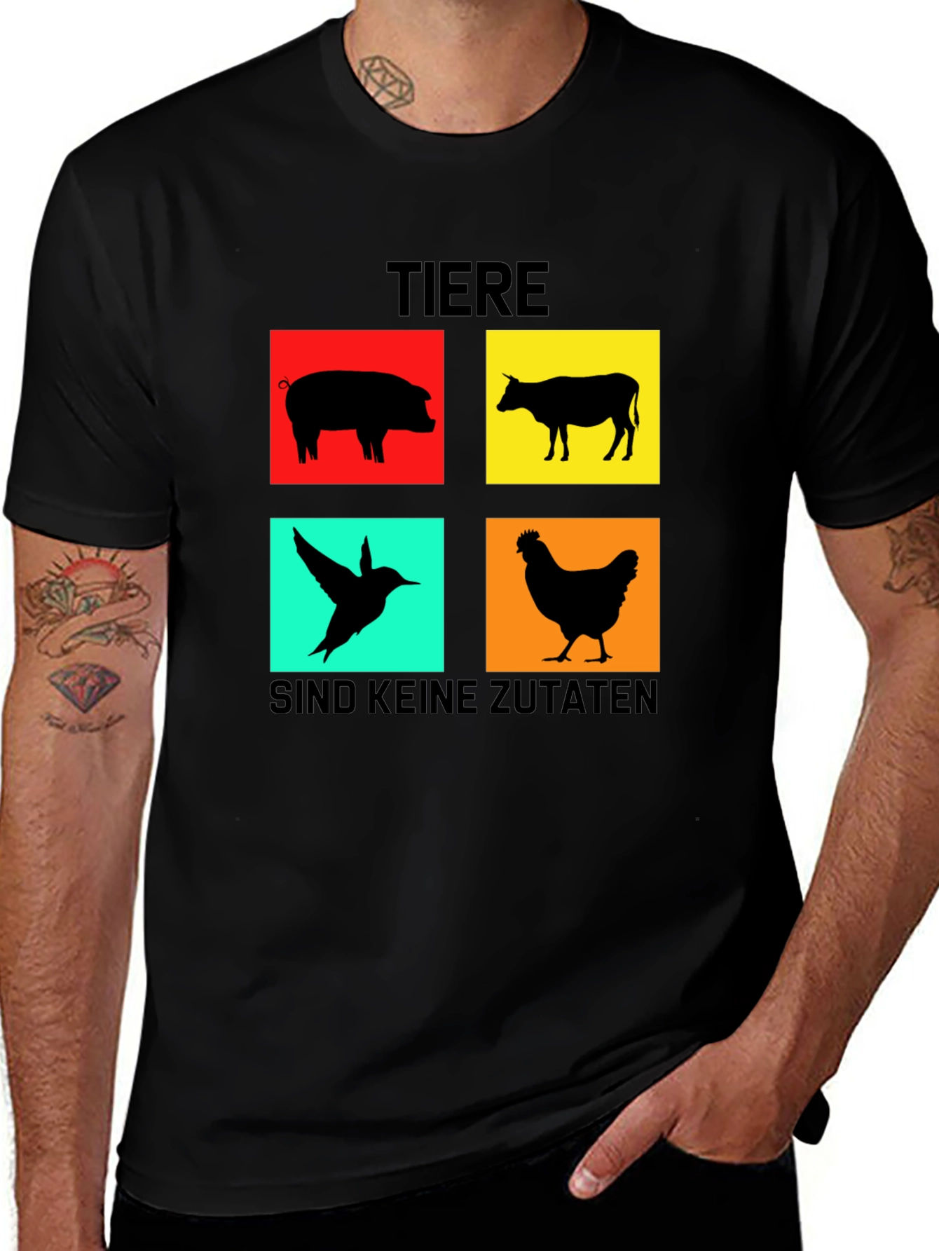Animals Not Ingredients Graphic T-Shirt