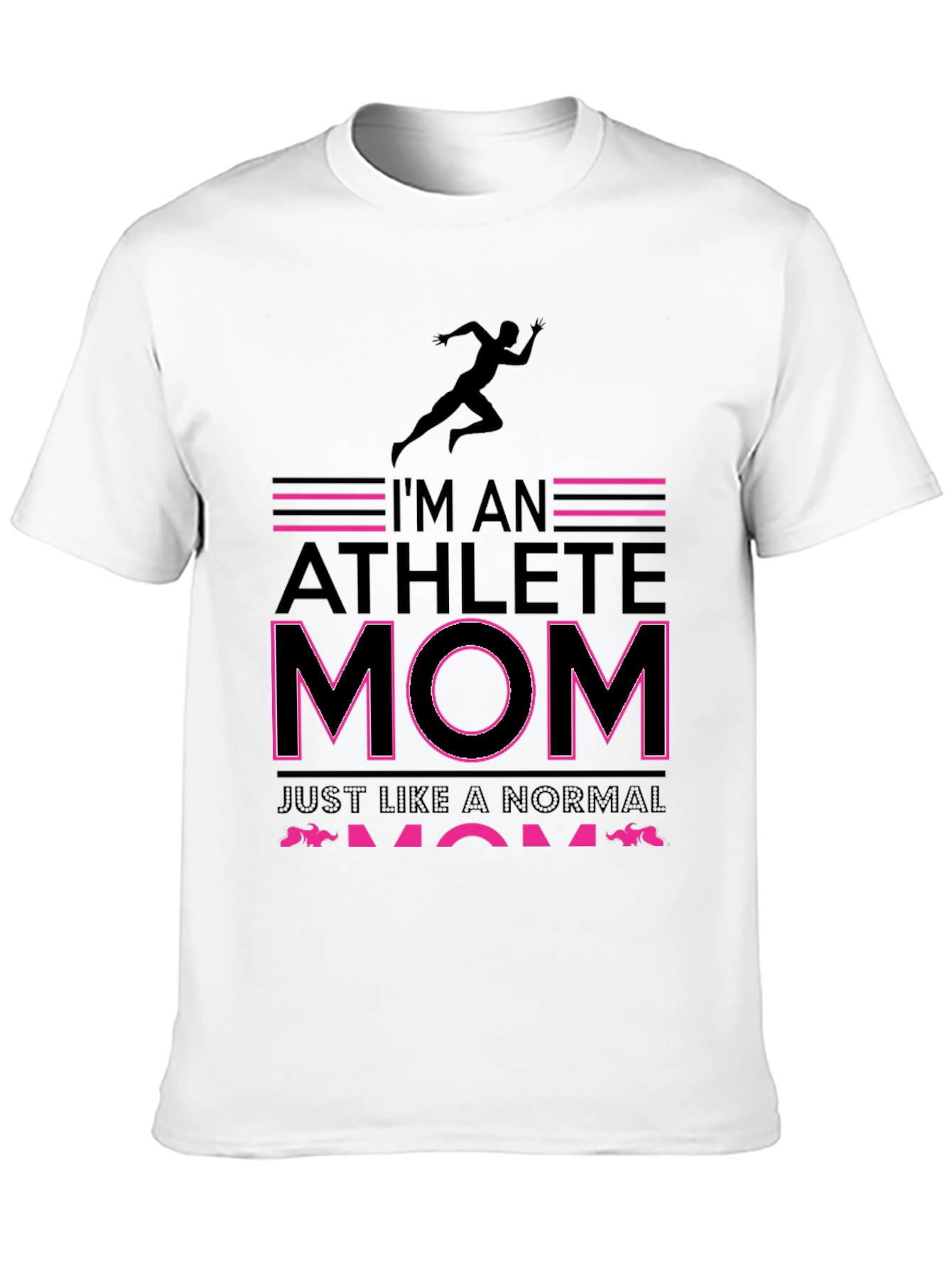 Athlete Mom Graphic Tee - Black