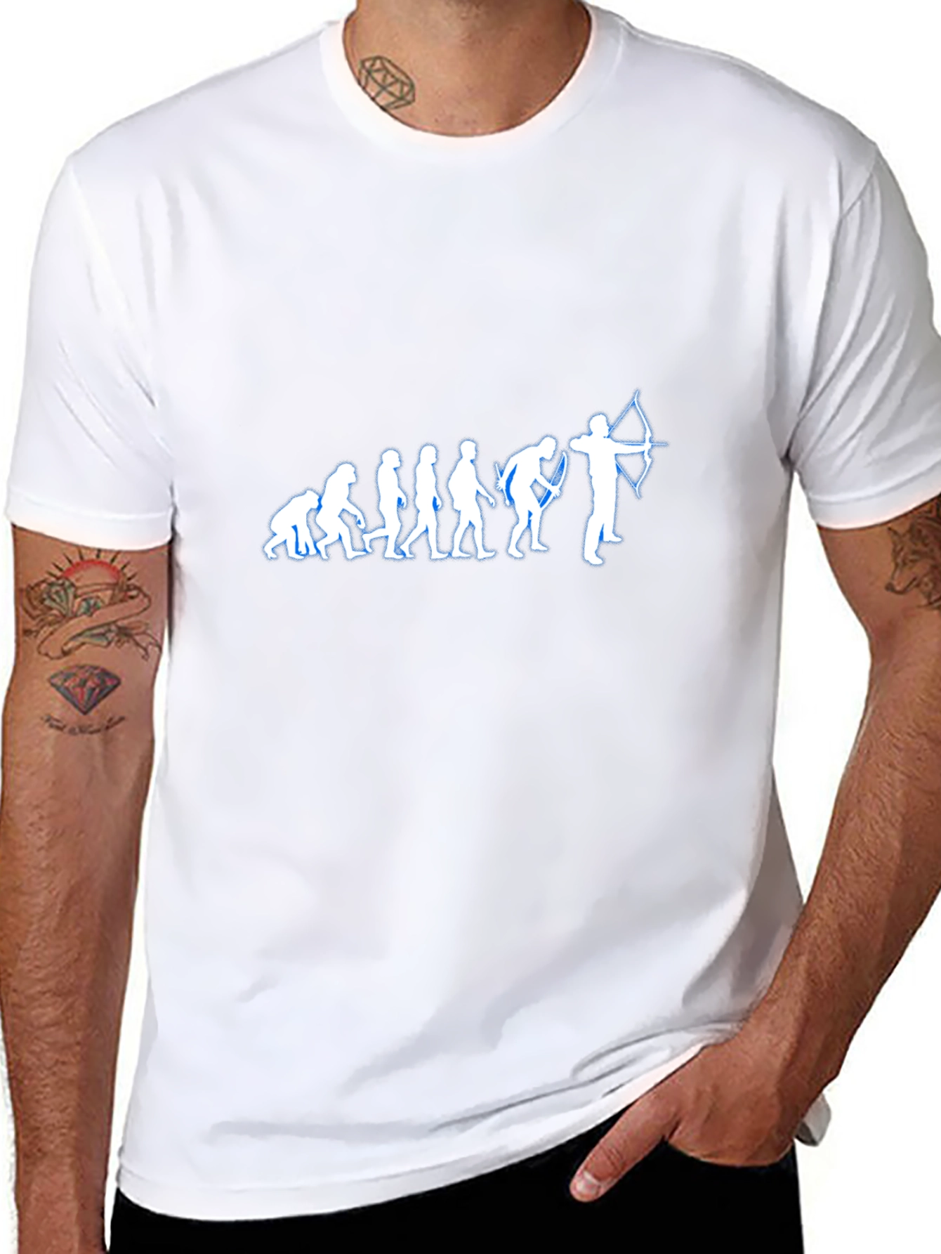 Archer Evolution T-Shirt - Black Cotton Tee