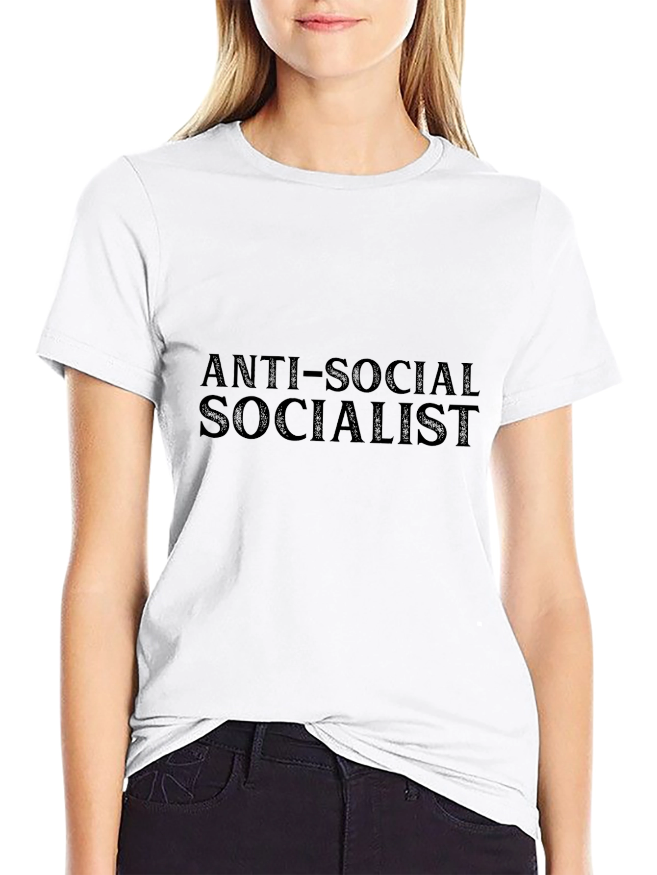Anti-Social Socialist Graphic Tee - Black T-Shirt