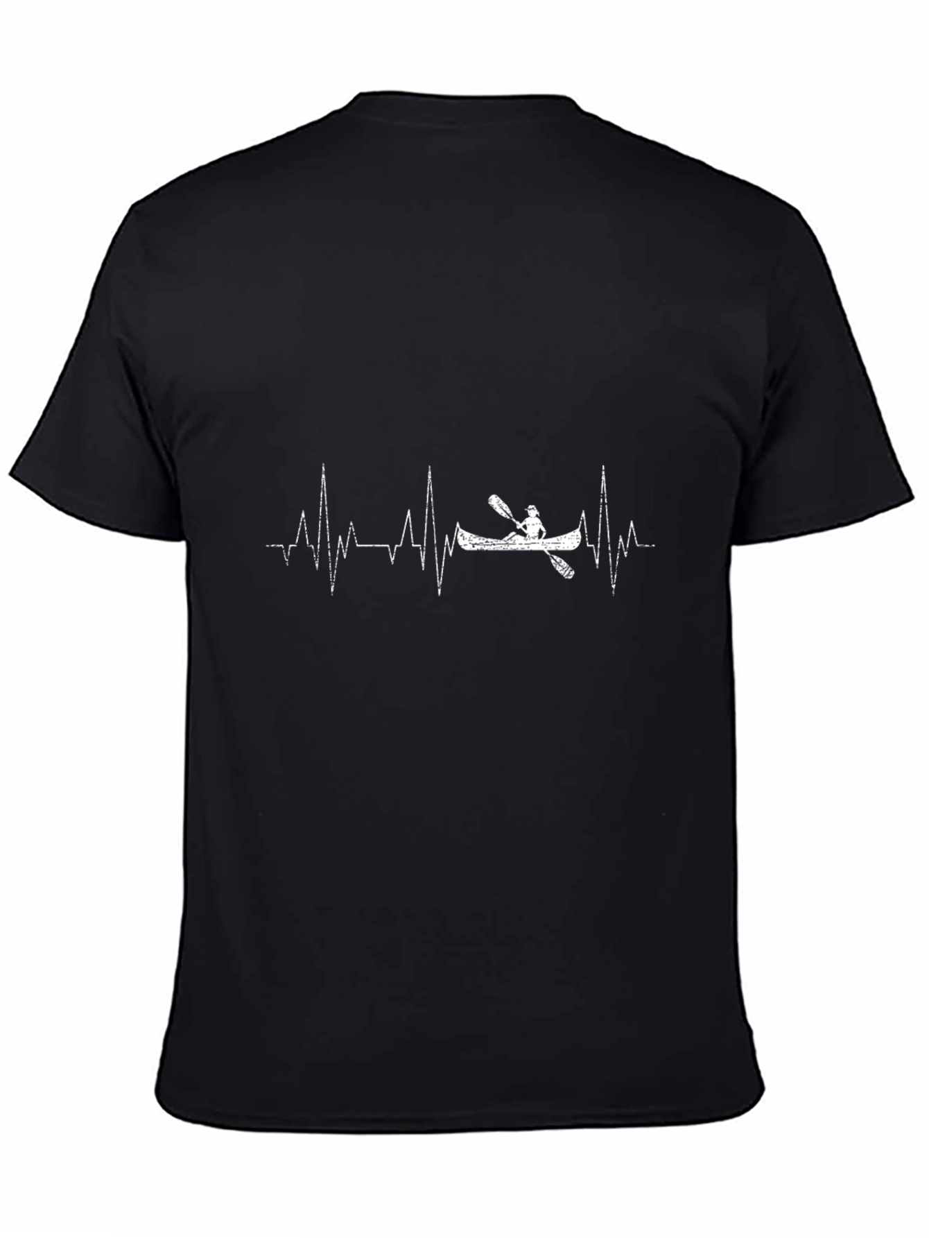 Heartbeat Kayak T-Shirt - Black