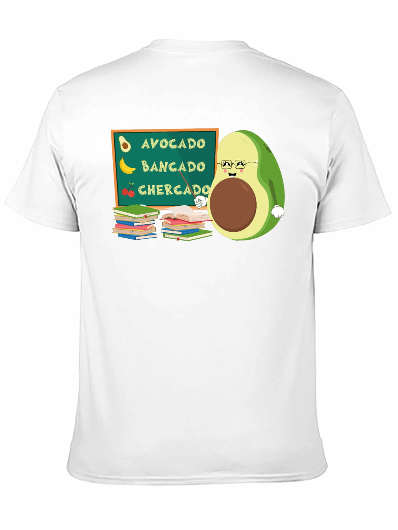Avocado Teacher Funny Graphic Tee