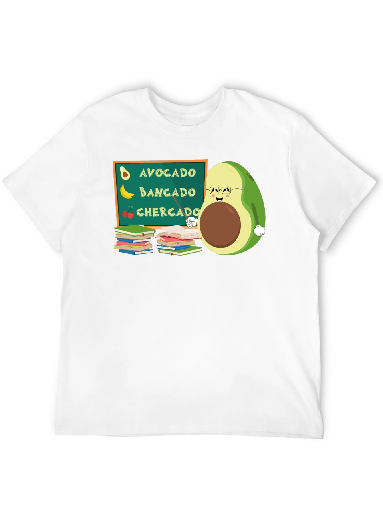 Avocado Teacher Funny Graphic Tee