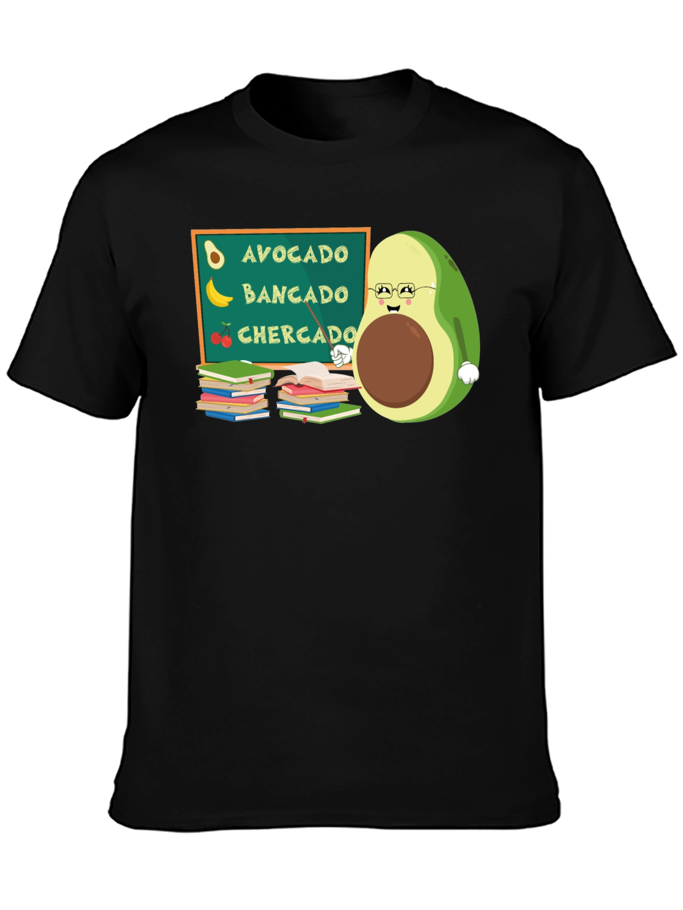 Avocado Teacher Funny Graphic Tee