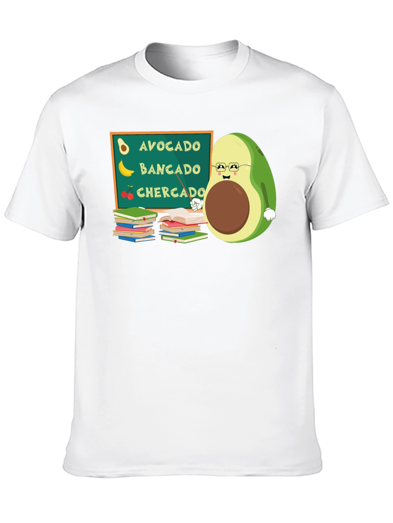 Avocado Teacher Funny Graphic Tee