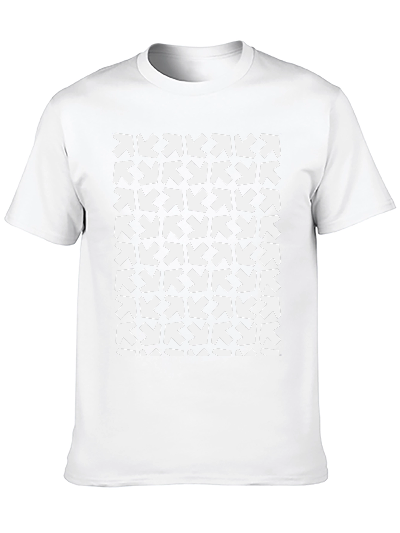 Arrow Pattern Black Tee