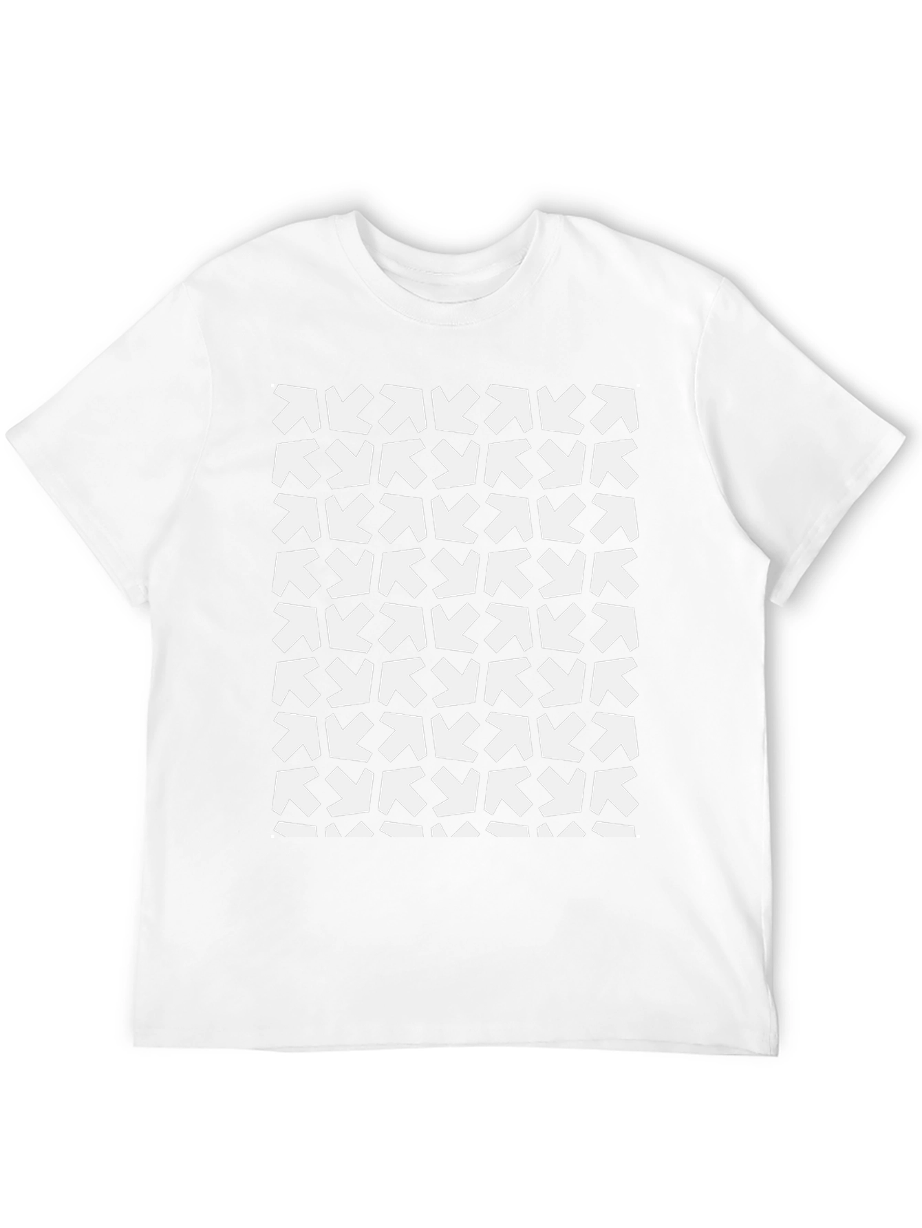 Arrow Pattern Black Tee