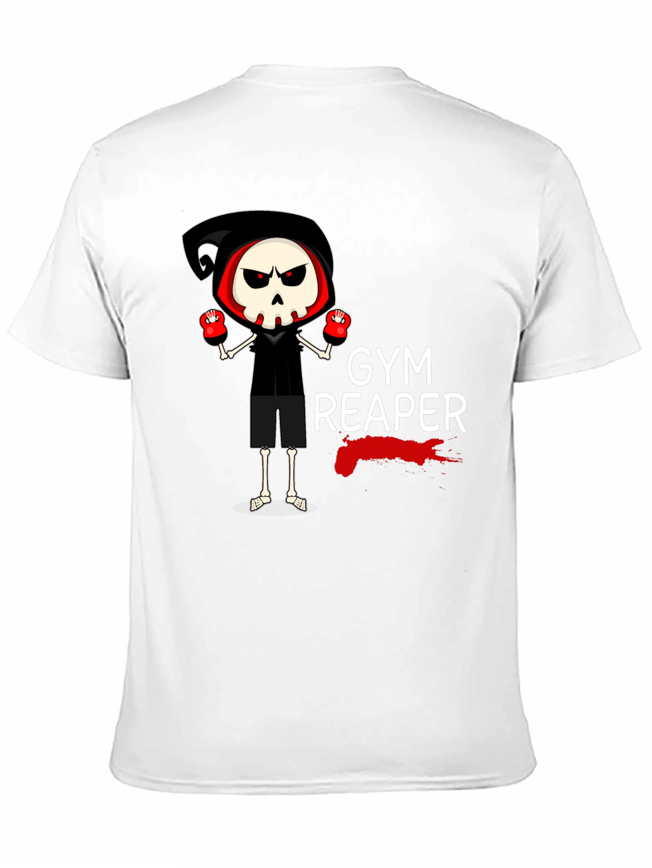 Gym Reaper Graphic T-Shirt - Black Cotton