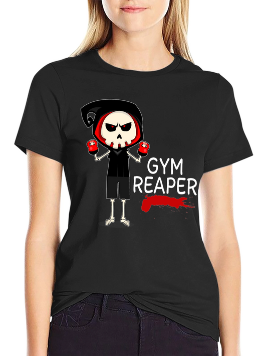 Gym Reaper Graphic T-Shirt - Black Cotton